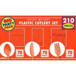 Orange Peel Plastic Set | Party Supplies