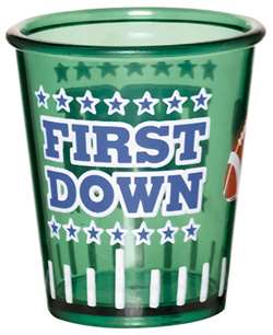 Football Plastic Shot Glass Set 1.5 oz. | Party Supplies