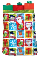 Holiday Friends Giant Plastic Gift Sacks | Party Supplies