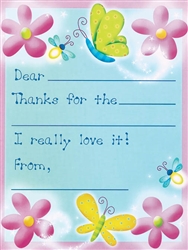 Dazzling Butterflies Thank You Cards | Party Supplies