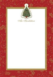 Twinkling Tree Imprinted Invitations | Party Supplies
