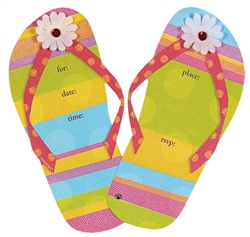 Flip Flops Jumbo Speciality Invitations | Party Supplies