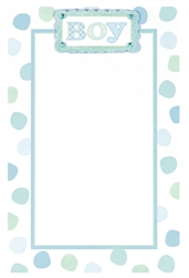 Polka Dot Boy Imprintable Invitation | Party Supplies