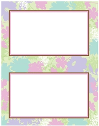 Floral Celebration 2-Up Imprintable Paper | Party Supplies