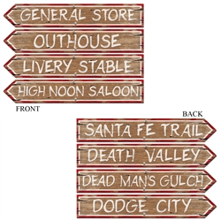 Western Sign Cutouts