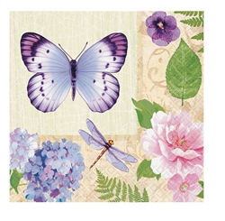 In The Garden Beverage Napkins | Party Supplies