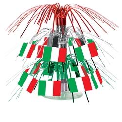 Italian Flag Mini Cascade Centerpiece