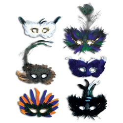 Majestic Fanci-Feather Masks