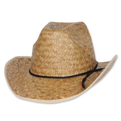 Hi-Crown Western Hat with Shoelace Band