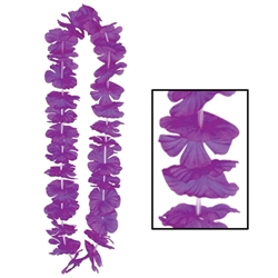 Purple Silk 'N Petals Party Lei