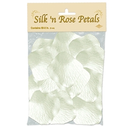 White Silk 'N Rose Petals