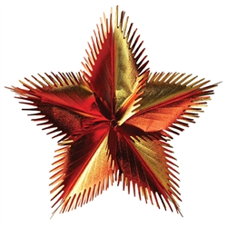 Gold, Orange & Red Leaf Starburst