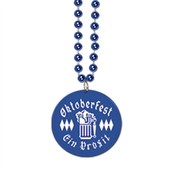 33" Custom Imprinted Oktoberfest Medallion Beads