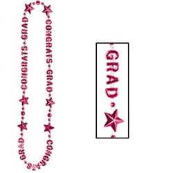 Red Congrats Grad Beads-Of-Expression