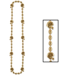 Gold Football Beads