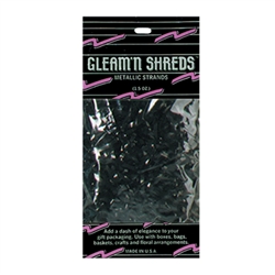 Black Gleam 'N Shreds Metallic Strands