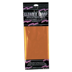 Orange Gleam 'N Wrap Metallic Sheets
