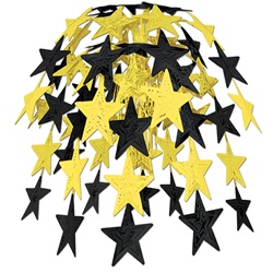 Black & Gold Star Cascade