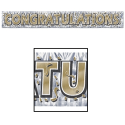 Gold Congratulations Banner for Sale