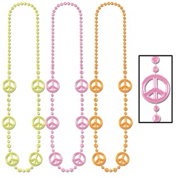 Funky Peace Sign Beads