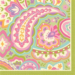 Pretty Paisley Beverage Napkins | Party Supplies