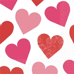 Key To Your Heart Beverage Napkins | Valentine's Day Napkins