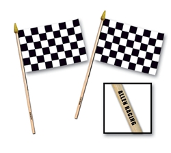 4" x 6" Custom Imprinted Rayon Racing Flag