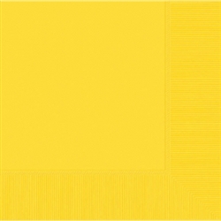 Yellow Sunshine 3-Ply Luncheon Napkins - 20ct | Party Supplies