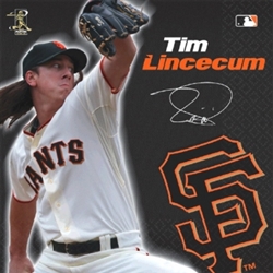 Tim Lincecum Luncheon Napkins | Party Supplies