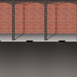 Mardi Gras Brick Wall & Street Backdrop | Party Supplies