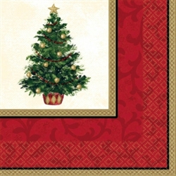 Classic Christmas Tree Dinner Napkins | Party Supplies