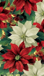 Regal Poinsettia Guest Towels | Party Supplies