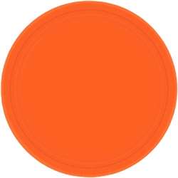 Orange Peel Plates, 7" 8 ct | Party Supplies