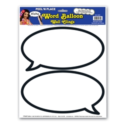 Word Balloon Peel 'N Place