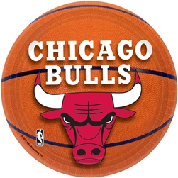 Chicago Bulls 7" Round Paper Plates | Party Supplies