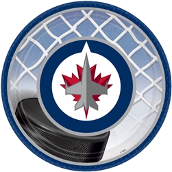 Winnipeg Jets 7" Round Paper Plates | Party Supplies