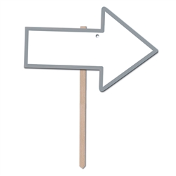 Blank Arrow Yard Sign