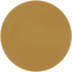 Gold Paper 9" Plates - 8ct. | Party Supplies