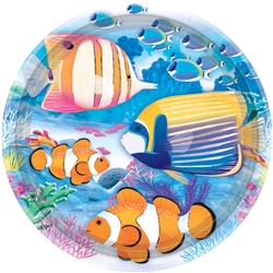 Tropical Summer 9" Plates | Luau Party Supplies