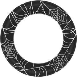 Spider Web Plates 8-1/2" | Party Supplies