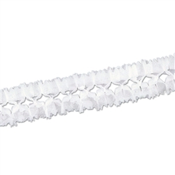 Packaged White Pageant Garland