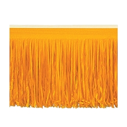 Orange 6-Ply Tissue Fringe Drape