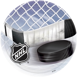 NHL 9" Round Paper Plates | Party Supplies