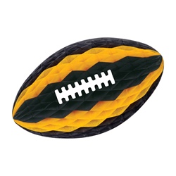 Black & Gold Packaged Tissue Football with Laces