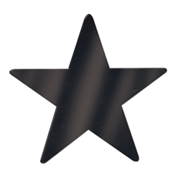 Black Foil Star Cutout