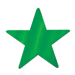 Green Foil Star Cutout