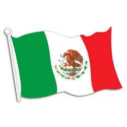 Mexican Flag Cutout