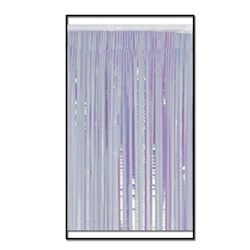 Opalescent 2-Ply FR Metallic Fringe Drape