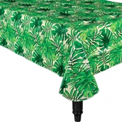 Island Palms Oblong Table Cover | Luau Party Supplies
