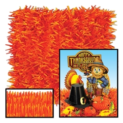 Golden-Yellow, Orange & Red Fringed Tissue Mats